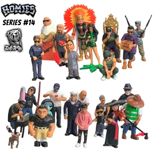 ピットブル 　ホーミーズ 　フィギュア 　犬 　  Homies　 チカーノ Homies Series 13-2 ミニフィギュア David Gonzales、Lowrider