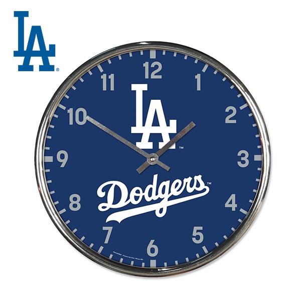 ドジャース 壁掛け時計 MLB dodgers LA LOS ANGELES ロサンゼルス ロゴ