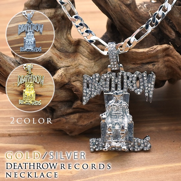 \" DEATHROW RECORDS デスロウ \" ゴールドカラー ネックレス SHELLTER ONLINE SHOPはKing Ice(キングアイス)正規取扱 / King