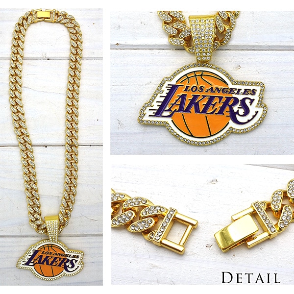 レイカーズ ネックレス ロゴ NBA LOS ANGELES LAKERS ロサンゼルス