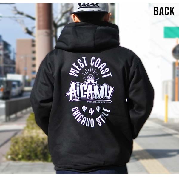 パーカー AICAMU オリジナル メンズ レディース フーディ ブラック