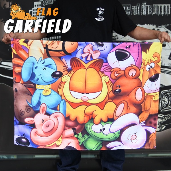 ガーフィールド フラッグ GARFIELD おしゃれ バナー 旗 タペストリー
