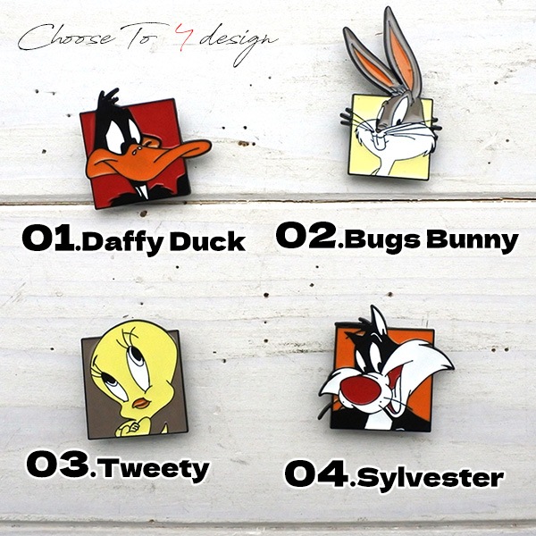 ルーニーテューンズ Looney Tunes ピンバッジ 全4種類 トゥイーティー