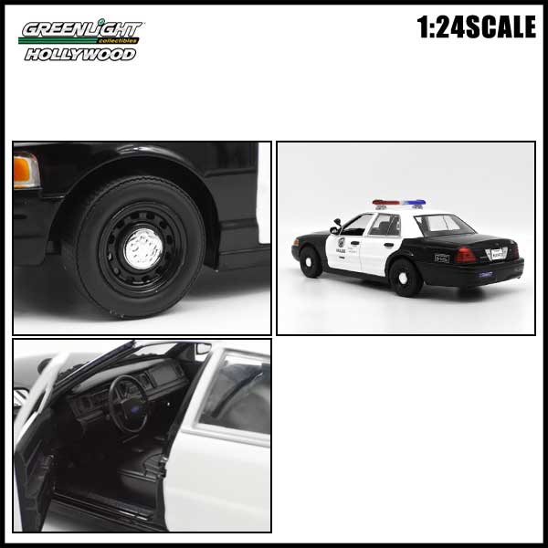 1/24 箱入り ミニカー 2001 FORD CROWN VICTORIA POLICE Drive