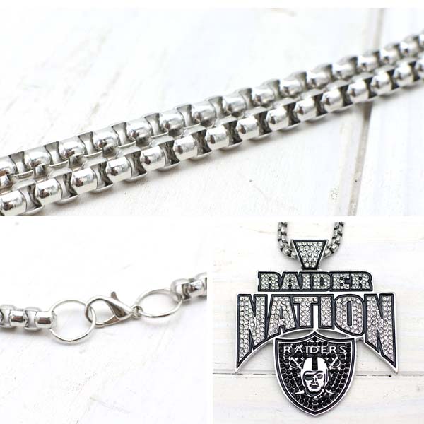 レイダース ネックレス クローム NFL RAIDERS necklace RAIDERS NATION
