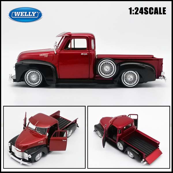 1/24 箱入り ミニカー 1953 CHEVROLET 3100 PICK UP メタリック