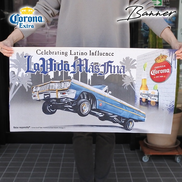 コロナ ビール ビニール バナー 1964 chevrolet impala convertible