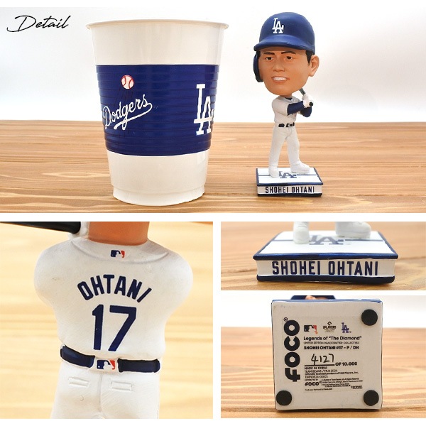大谷翔平 ドジャース ボブルヘッド ディスプレイ おしゃれ ガレージ