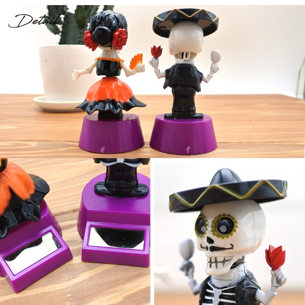 カラベラ ソーラーフィギュア 2個セット 腕振り ゆらゆら