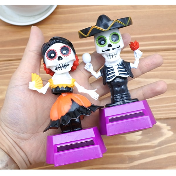 カラベラ ソーラーフィギュア 2個セット 腕振り ゆらゆら