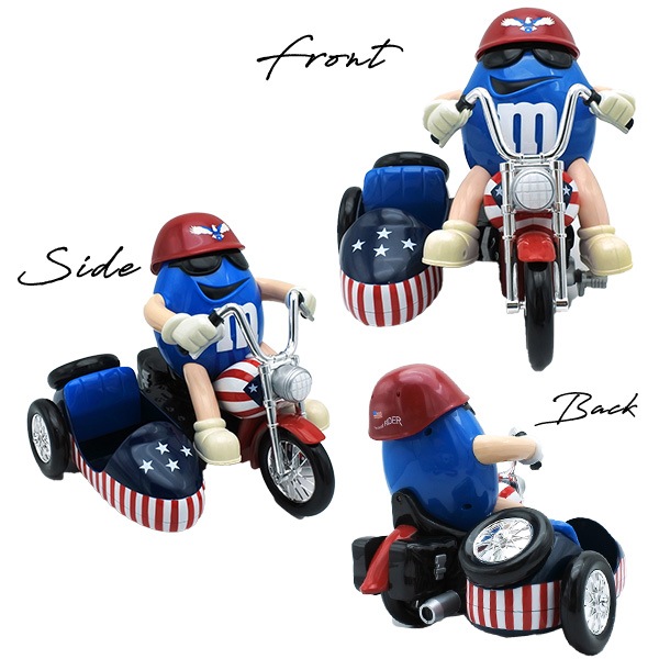 USED品 m&m's チョコレート ディスペンサー エムアンドエムズ ブルー