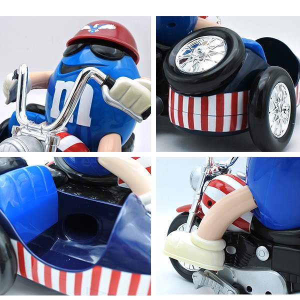 USED品 m&m's チョコレート ディスペンサー エムアンドエムズ ブルー