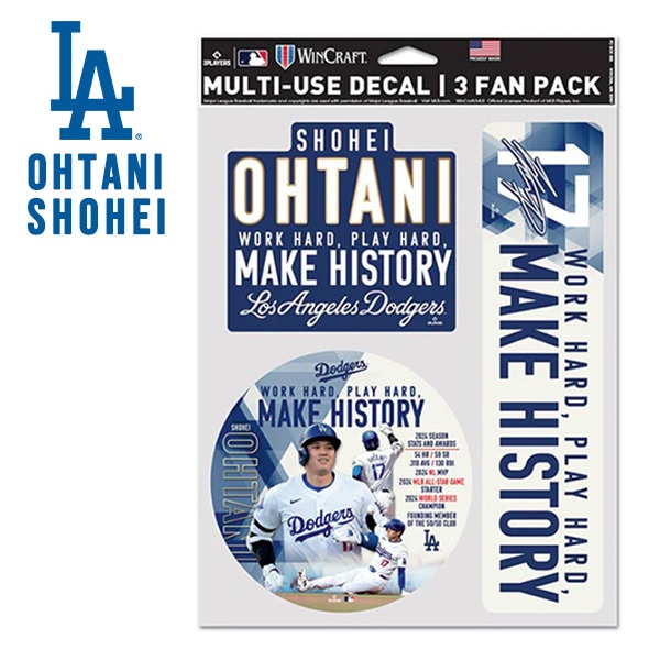 ドジャース 大谷翔平 ステッカー 17 MLB dodgers LA LOS ANGELES