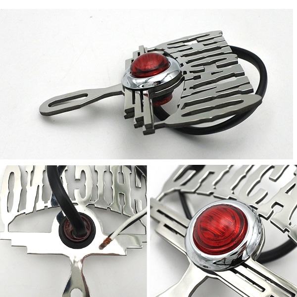 ライセンストッパー CHICANO レッド 赤 カスタムパーツ ライセンス