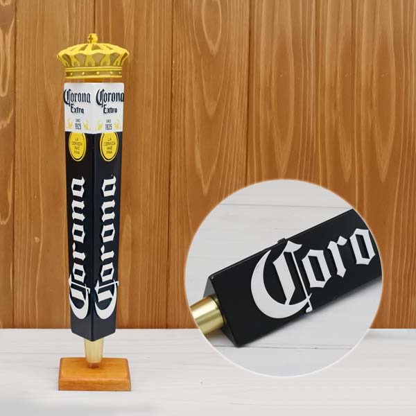 海外直輸入 USED品 ビアサーバーノブ corona 三角形 約32cm シフトノブ