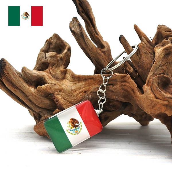 メキシコ キーホルダー 国章 メキシコ国旗 メキシコ 雑貨 キーチャーム