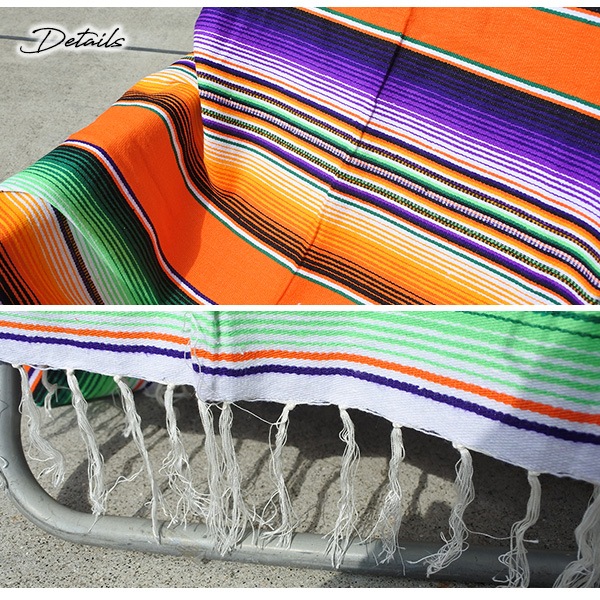 サラペ マルチカラー No.82 メキシカン ラグ 大判 厚手