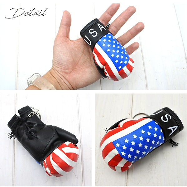 アメリカ直輸入 キーホルダー 国内在庫 USA グローブ キーチェーン