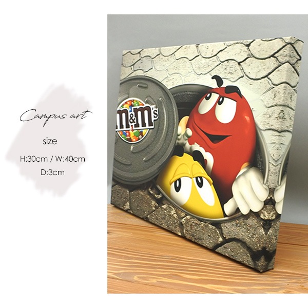 m&m's アートパネル エムアンドエムズ m&ms エムアンドエム