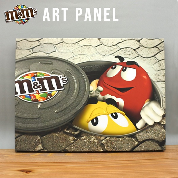 m&m's アートパネル エムアンドエムズ m&ms エムアンドエム