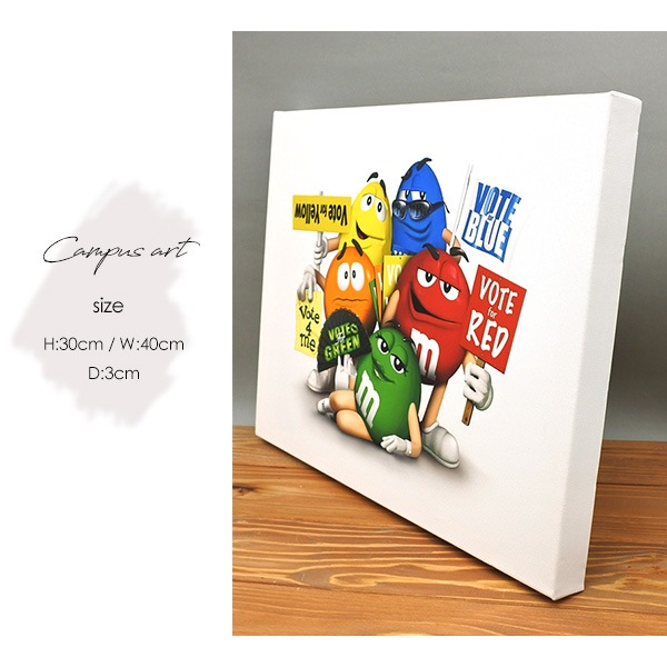 絵画 M&M m&m's アートパネル エムアンドエムズ m&ms エムアンドエム