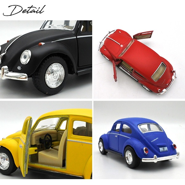 1/32 プルバック ミニカー 全4色 1967 Volkswagen classical