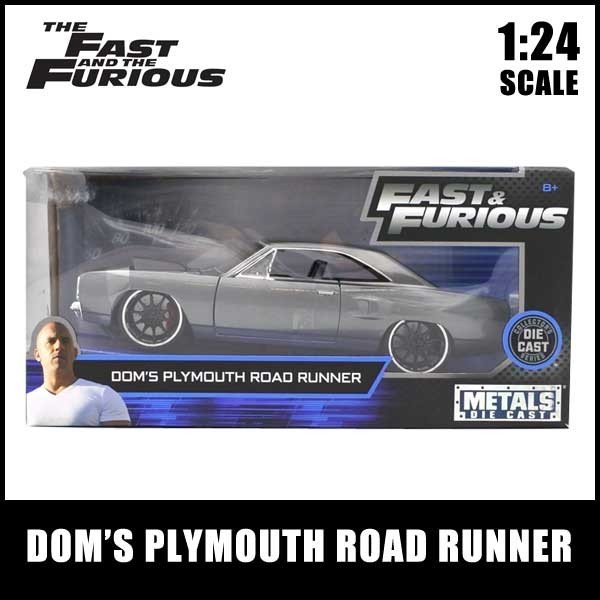 1/24 ワイルドスピード 箱入り ミニカー 1970 DOM'S Plymouth Road