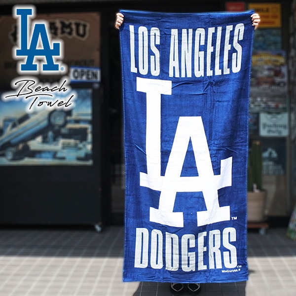 ドジャース ビーチタオル バスタオル ロゴ MLB dodgers LA LOS