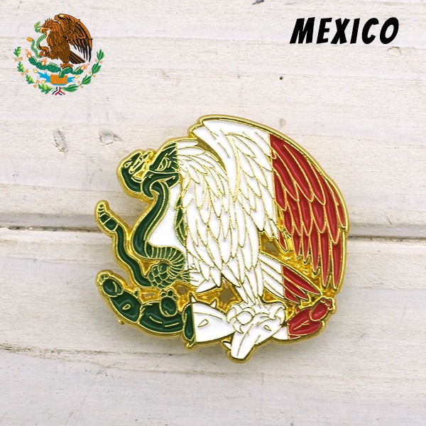 メキシコ ピンバッジ ピンズ PINS ハットピン ピンバッチ 国章 国旗