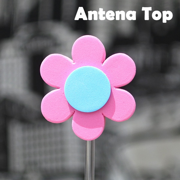 アンテナトップ ピンクフラワー アンテナトッパー アンテナボール お花