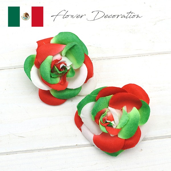 アクセサリー 花 薔薇 2個セット 小さめ バラ rose カーアクセサリー