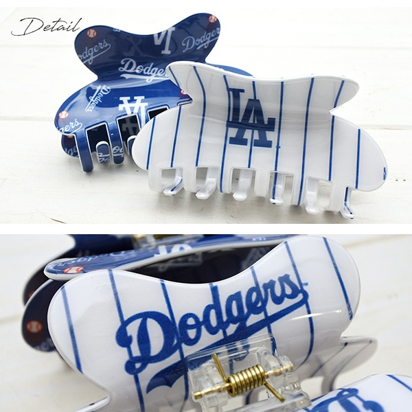 ドジャース ヘアクリップ 2色セット MLB dodgers LA LOS ANGELES
