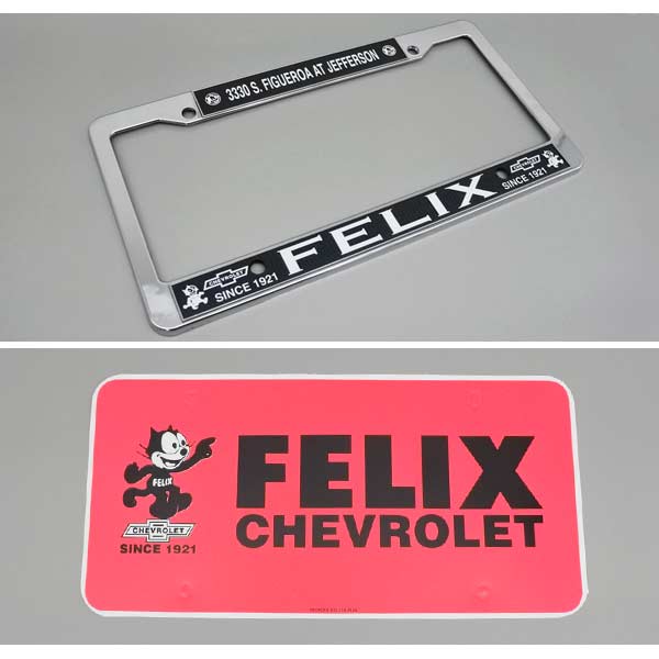 フィリックス シボレー ナンバーフレーム プレート付き ピンク US