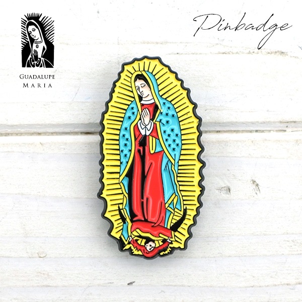 グアダルーペ マリア ピンバッジ ピンバッジ ブローチ バッジ ピンズ