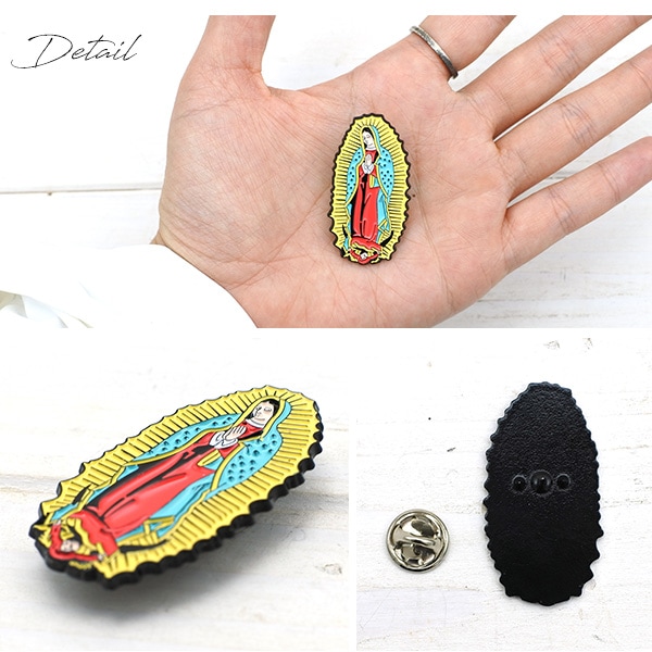 グアダルーペ マリア ピンバッジ ピンバッジ ブローチ バッジ ピンズ