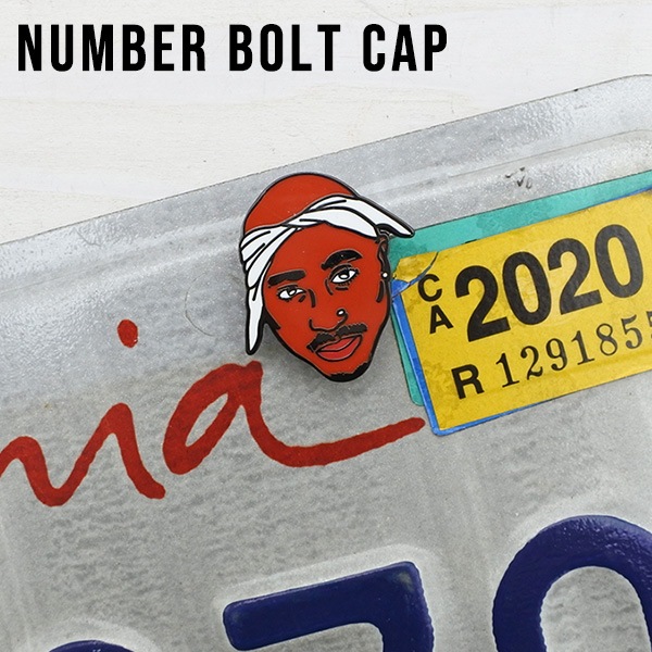 2PAC ナンバーボルトキャップ ライセンスボルト トゥパック 2パック