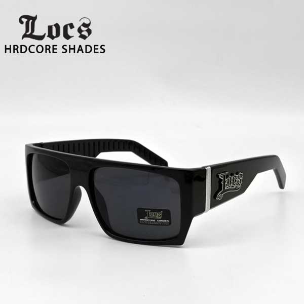 ローク サングラス メンズ Locs 26 ブラック ロゴ ロークサングラス
