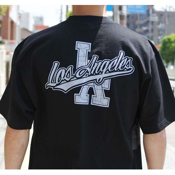 Tシャツ メンズ 半袖 SHAKA WEAR ロサンゼルス Los Angeles ブラック