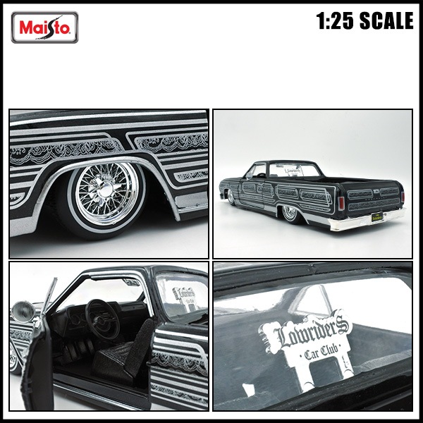 1/25 箱入り ミニカー 1965 Chevrolet El Camino ブラック シルバー