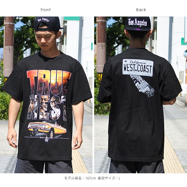 Tシャツ 半袖 メンズ ブラック SHAKA WEAR シャカ West SIDE ウエスト