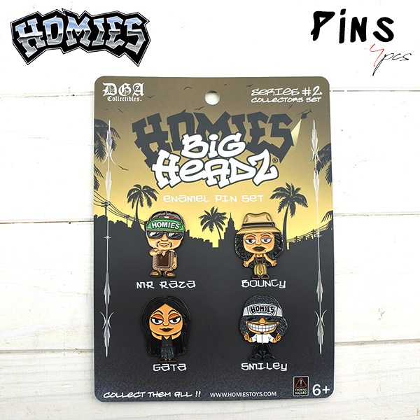 ホーミーズ ピンバッジ セット 4個 Homies ピンバッジ ピンズ ブローチ