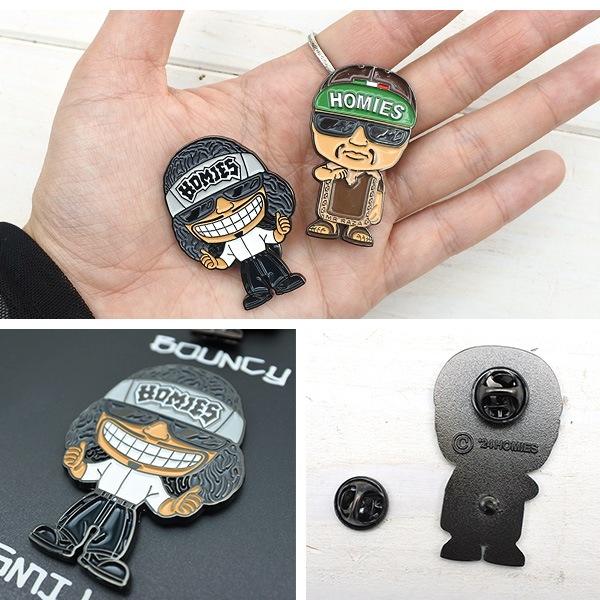 ホーミーズ ピンバッジ セット 4個 Homies ピンバッジ ピンズ ブローチ