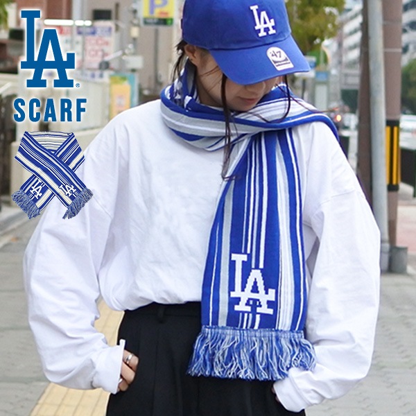 新品大谷翔平公式グッズロサンゼルスドジャースdodgersニットマフラー 新品大谷翔平公式グッズロサンゼルスドジャースdodgersニット