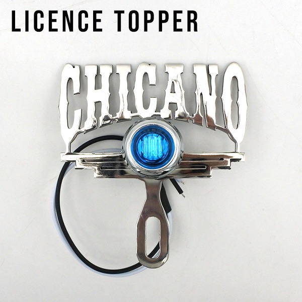 ライセンストッパー CHICANO ブルー 青 カスタムパーツ ライセンス