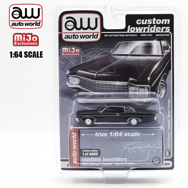 1/64 ミニカー 1970 Chevy Impala Sport Coupe ブラック 1970年