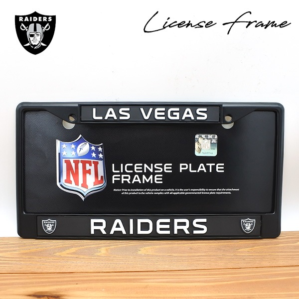 レイダース メタル ナンバーフレーム USサイズ NFL RAIDERS ライセンス