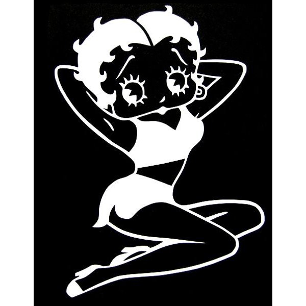 ステッカー セクシーベティブープ 全3色 ホワイト ブラック