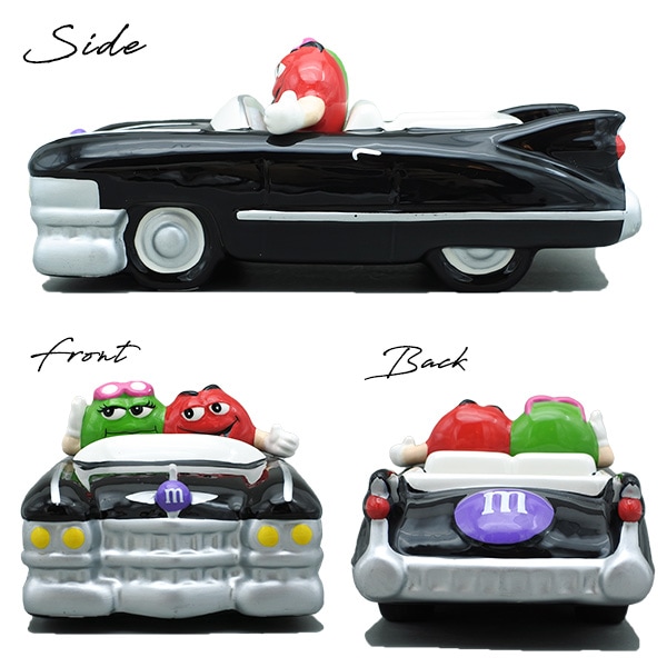 USED品 m&m's お皿 陶器 チョコレート エムアンドエムズ レッド