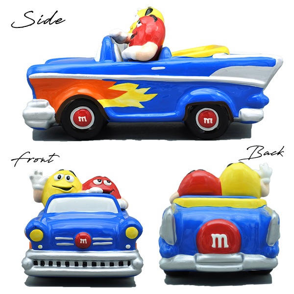 USED品 m&m's お皿 陶器 チョコレート エムアンドエムズ レッド