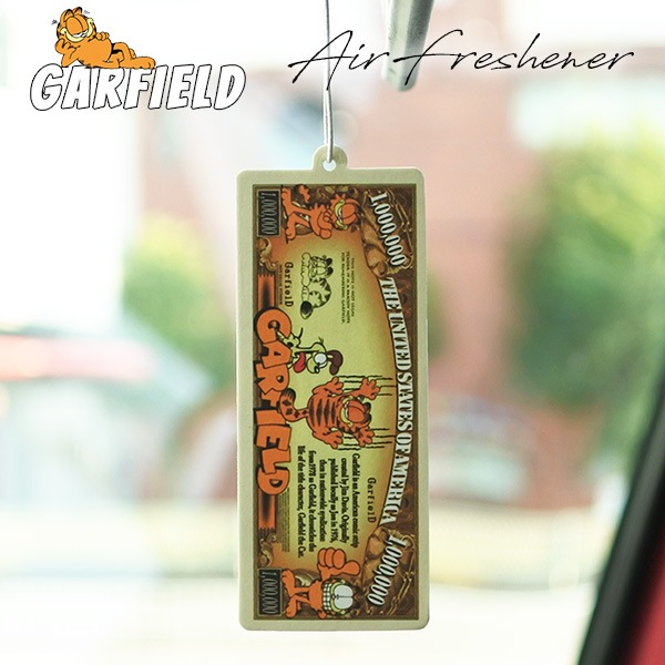 ガーフィールド エアフレッシュナー 芳香剤 GARFIELD ドル柄 アメリカ